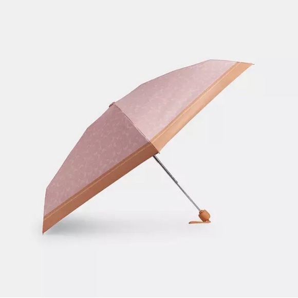 Coach Powder Pink Signature Large Zip Around Wallet and Umbrella 🌸 - Picture 5 of 5